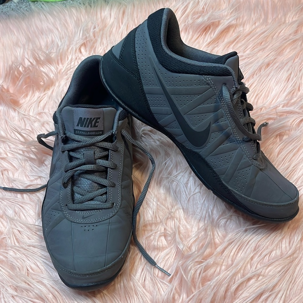 Nike Air Men's Ring Leader‎ Low Trainer Shoes Sneakers Gray & Black Size 7.5